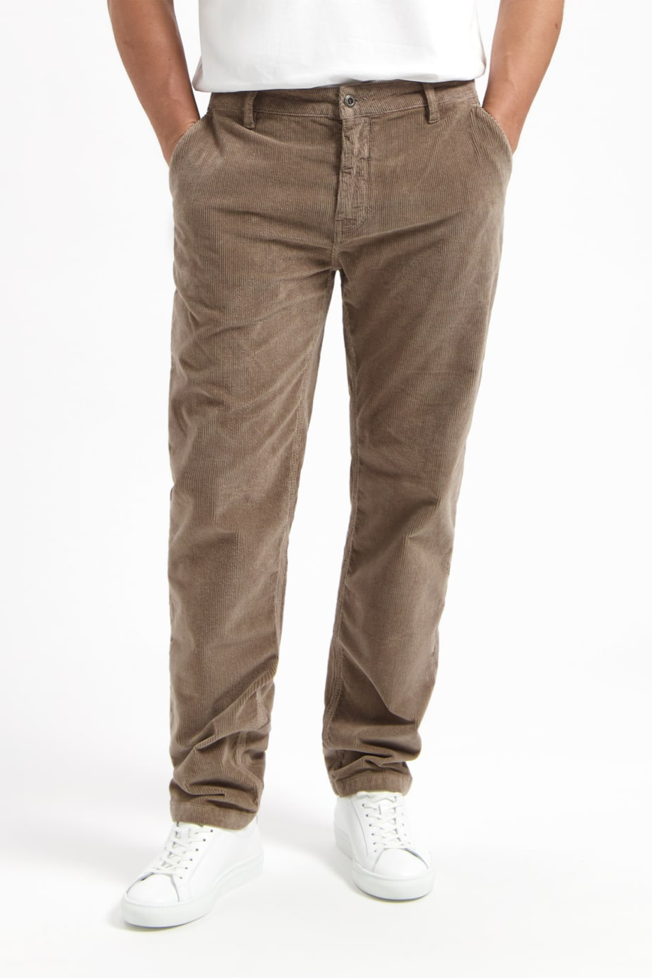 Kuyichi mannen vegan Chino-Broek Darren Zwarte Thee