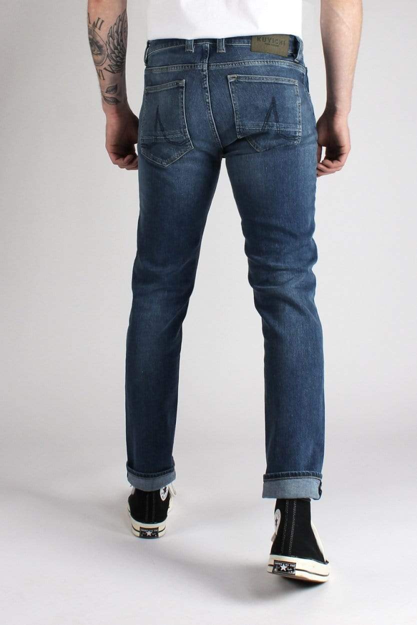 Kuyichi mannen vegan Jeans Jamie Donkerblauw