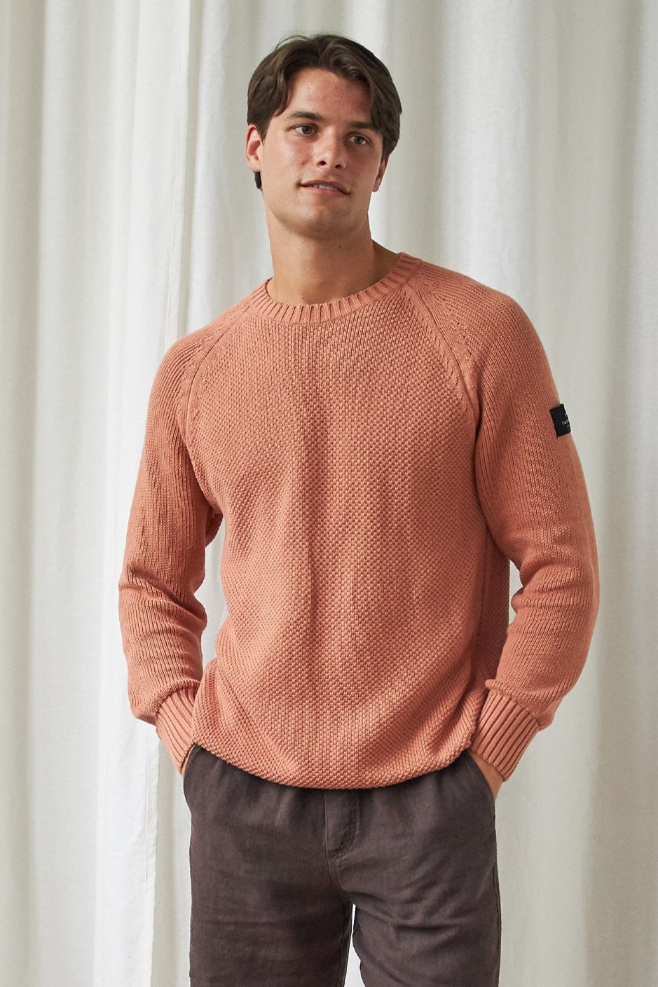 TWOTHIRDS mannen vegan Trui Tortuga Brick Pink