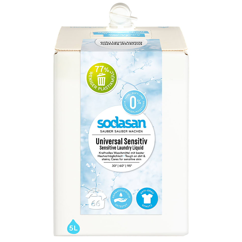 Sodasan Universeel Vloeibaar Wasmiddel Sensitive 5L