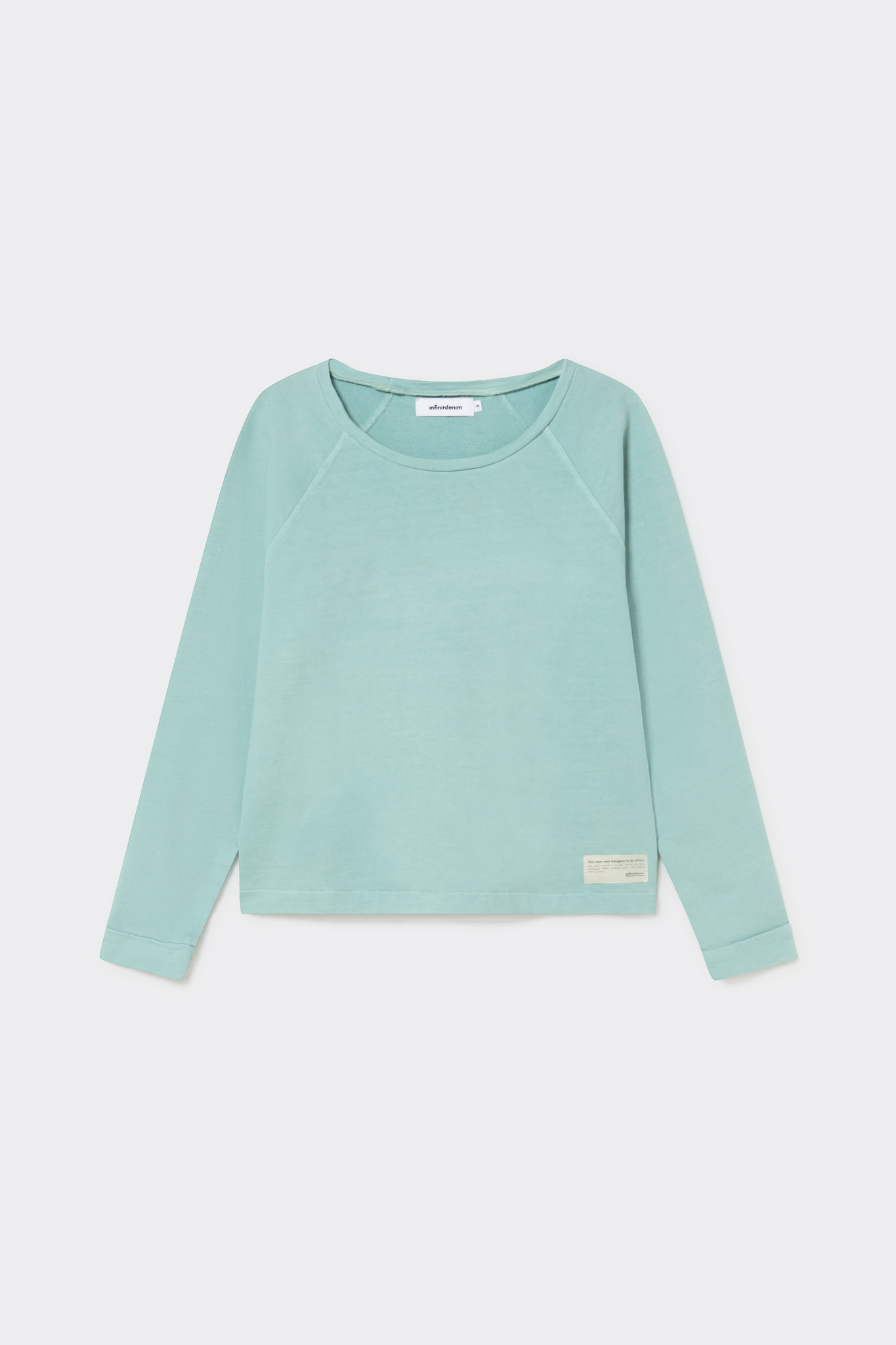 Infinitdenim  Sweatshirt Biologisch Katoen Blauw