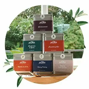 PiTea biologische thee in blik - SALE - Zwarte, groene of witte thee