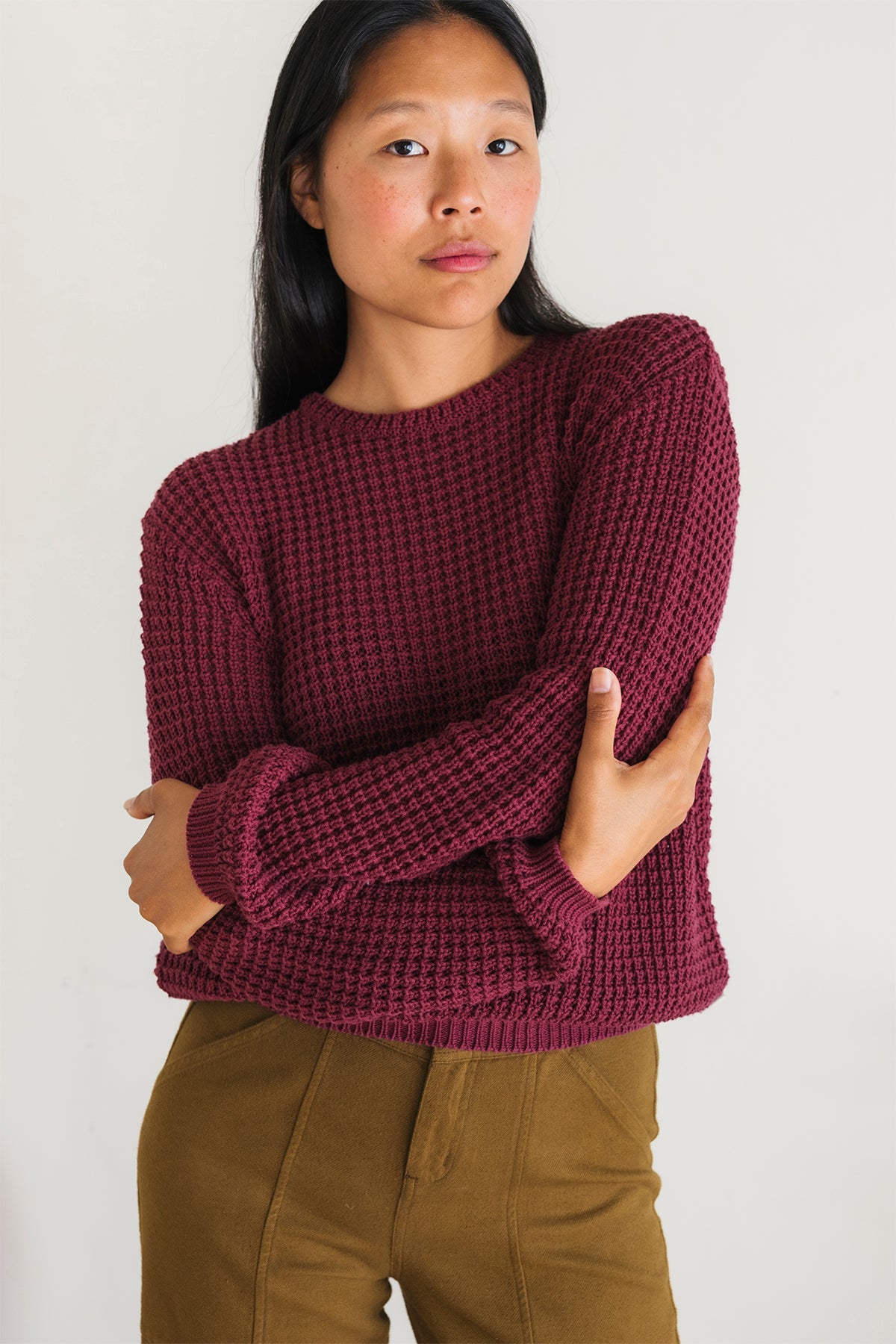 TWOTHIRDS  Trui Teresa Dark Cranberry