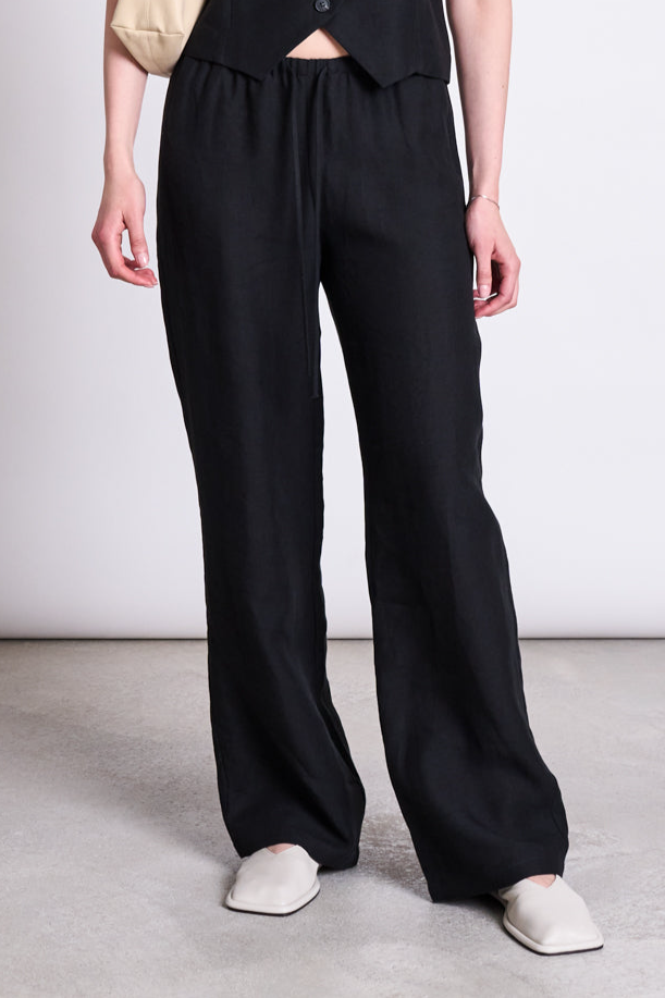 JAN 'N JUNE  Broek Sjov Drawstring Zwart