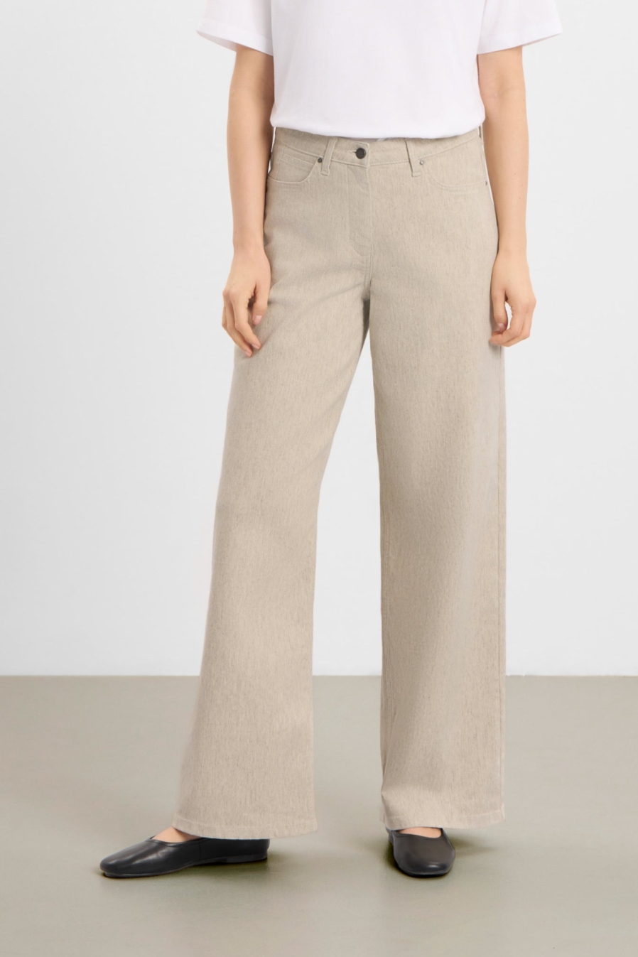 LAURIE  Broek Carol Loose Grijs Zand