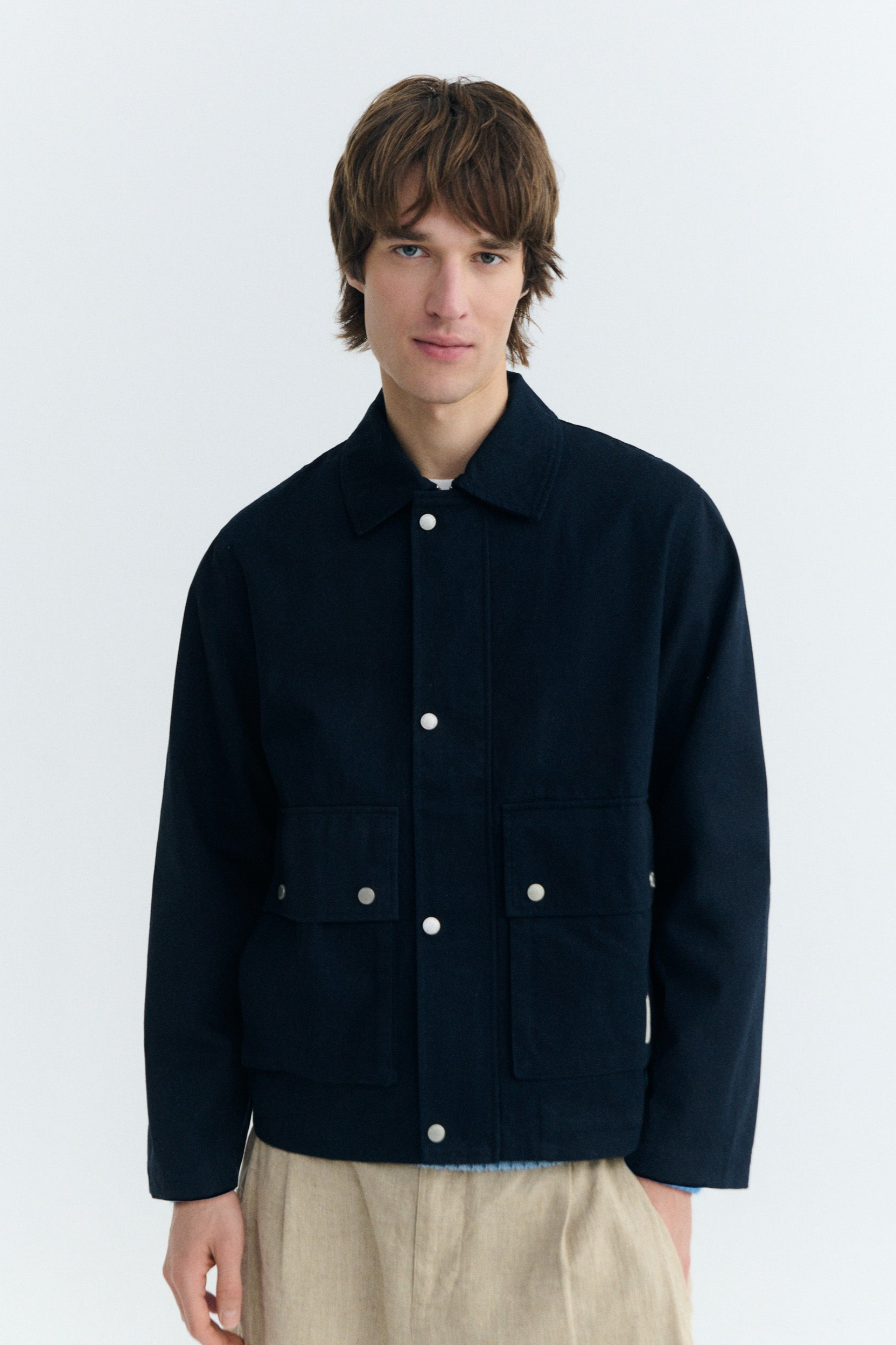 Thinking MU mannen vegan Oversized Jas Callum Navy