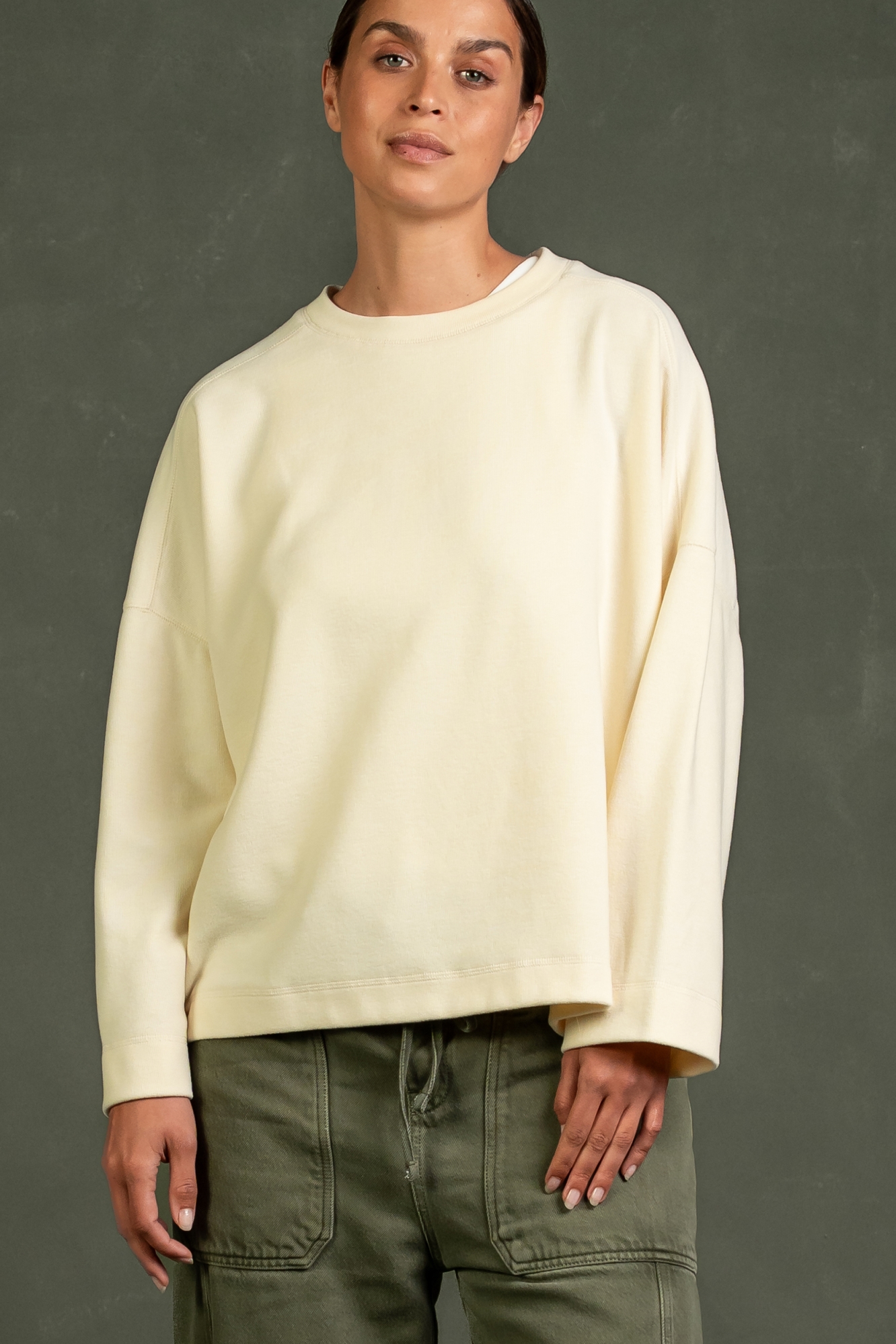 Kuyichi  Hadley Longsleeve In Lichtgeel