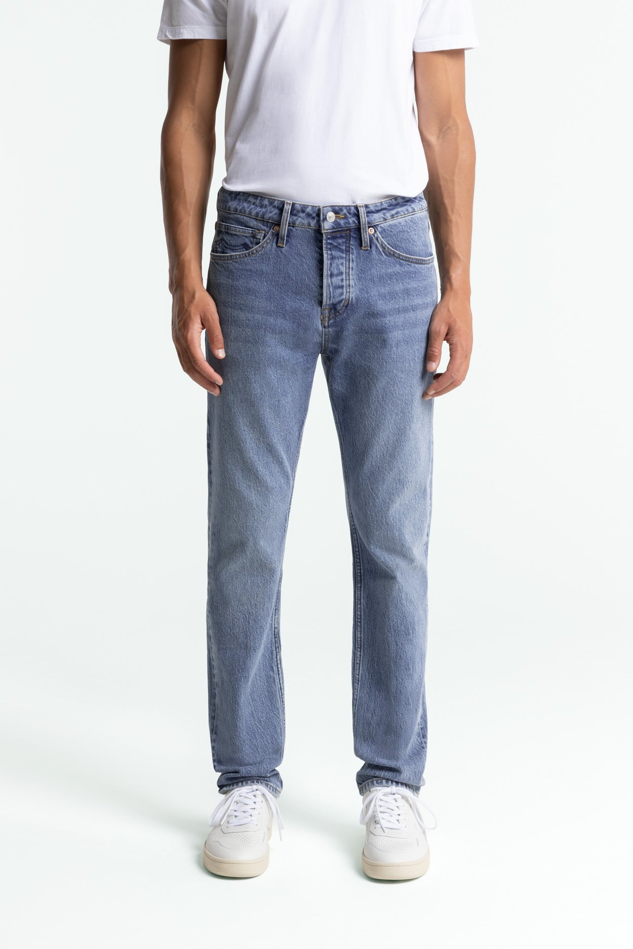 Kings of Indigo mannen vegan Jeans Addo Xavier Blauw Marmer