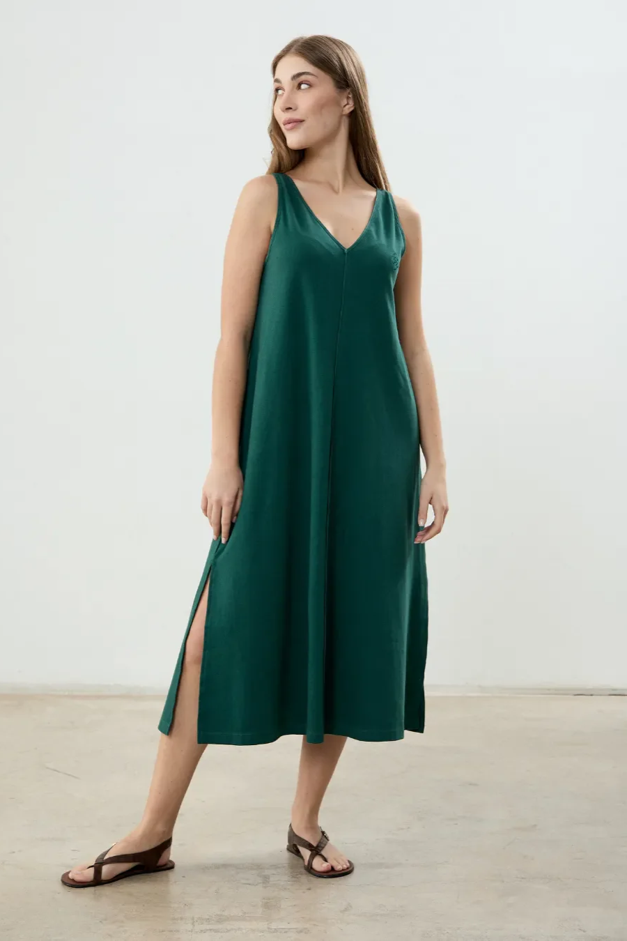Clotsy  Jurk Dafne Green