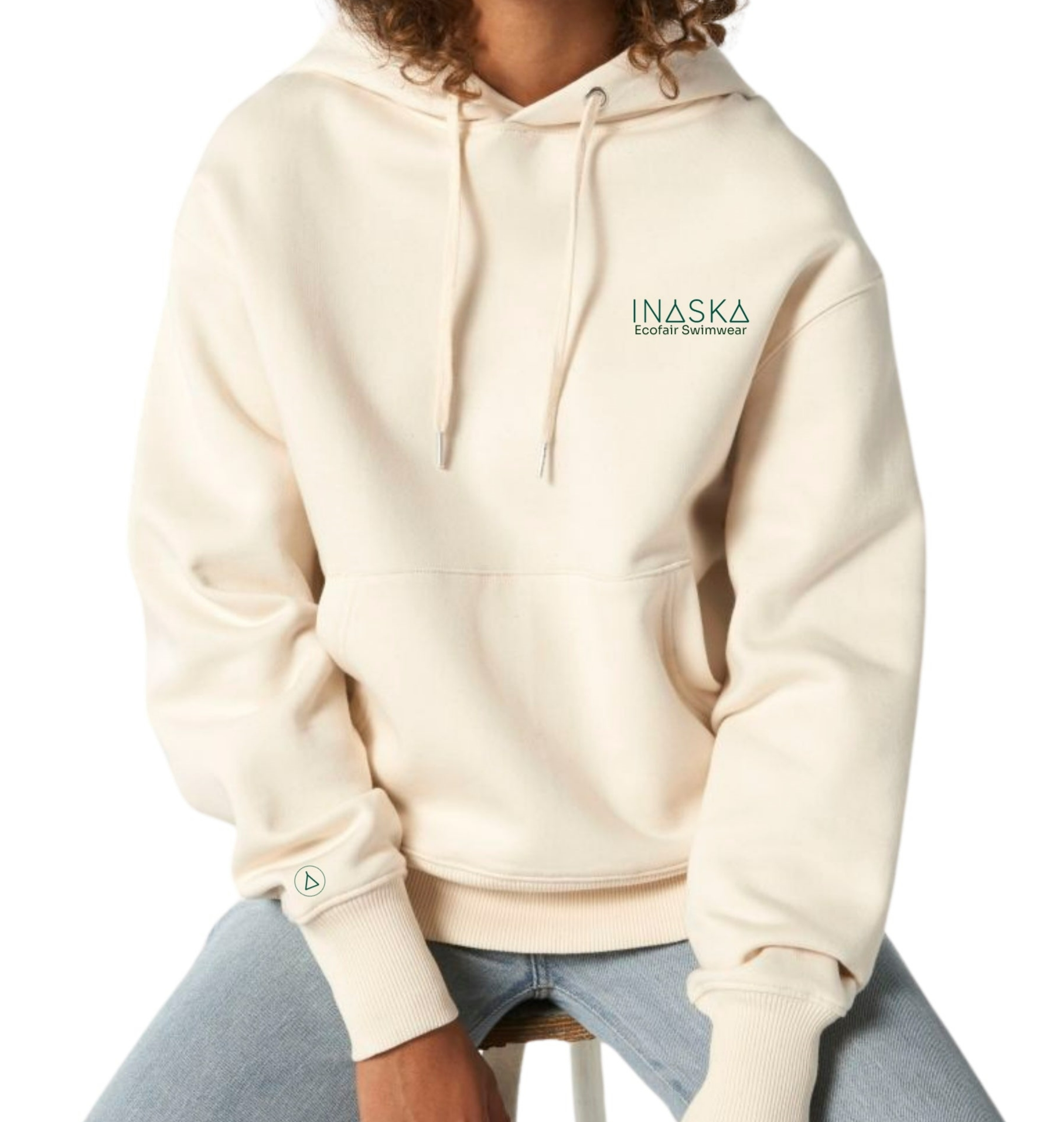 Inaska  Hoodie Inaska Unisex Donkergroen