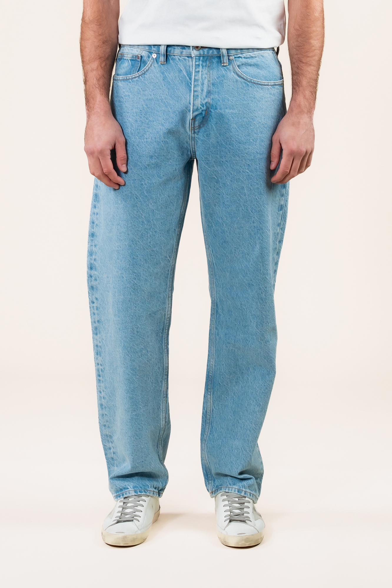 Kuyichi mannen vegan Jeans Larry Loose Heritage Blue