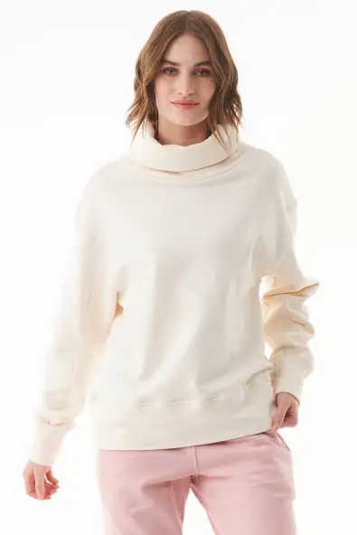 ORGANICATION  Sweater Coltrui Bio-Katoen Off-White