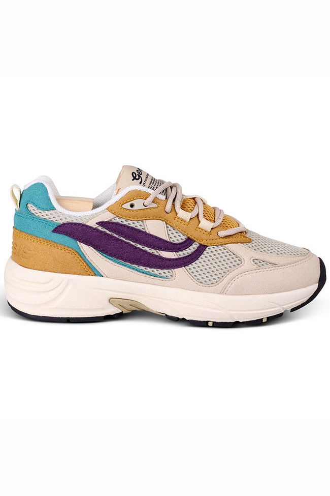 Genesis  Sneakers G-Eco '99 Multi Flowers Zand/Tarwe/Paars/Petrol