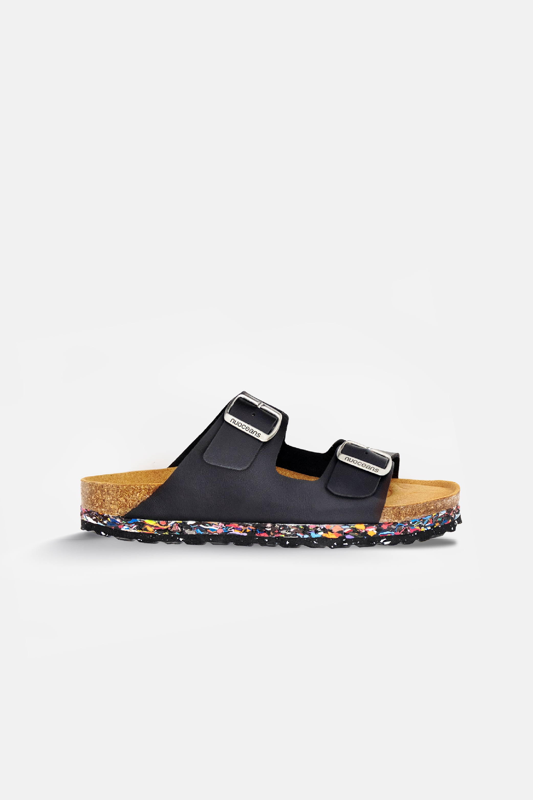 Nuoceans mannen vegan Sandalen Onyx Zwart