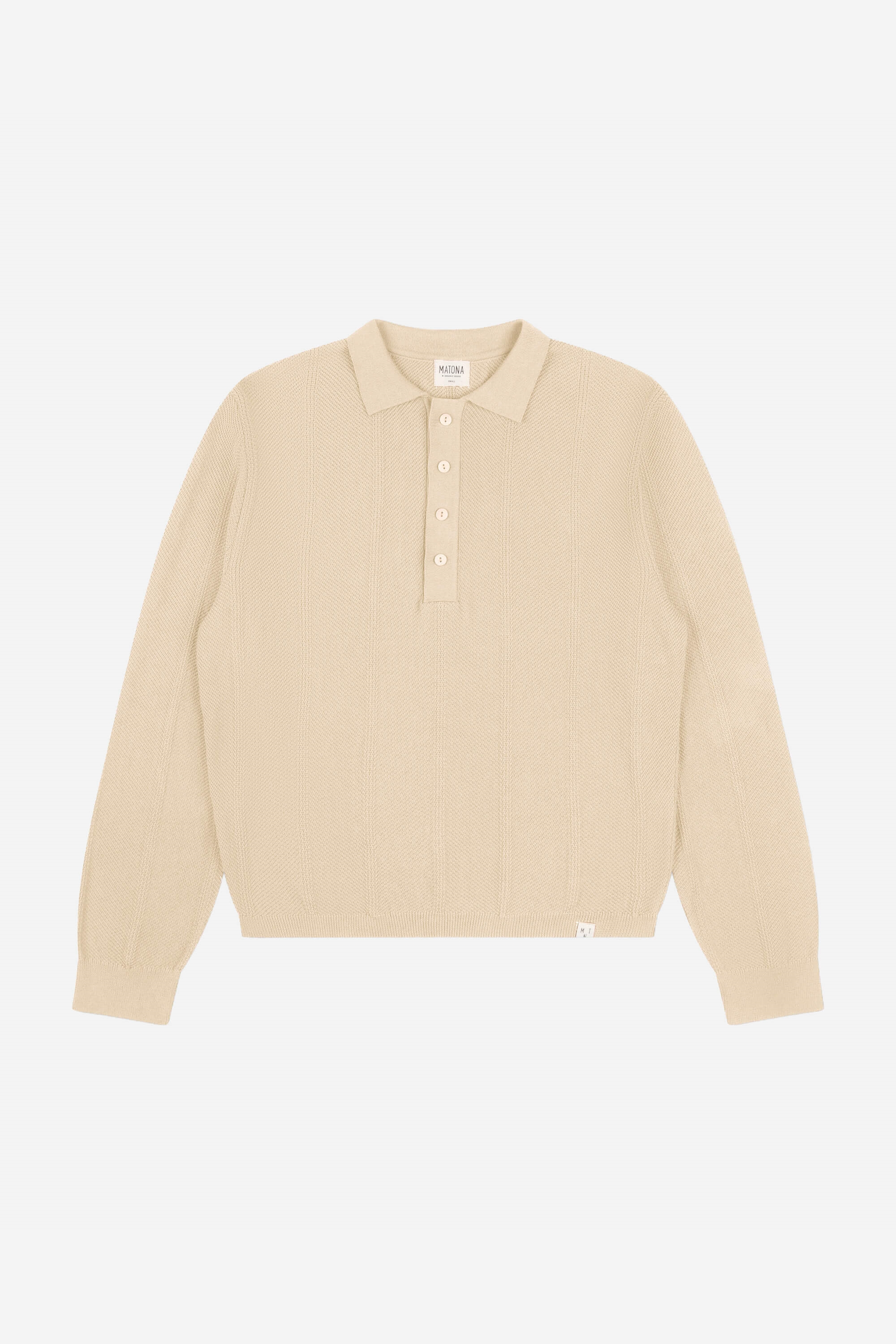 MATONA  Trui Polo Gebreid Beige