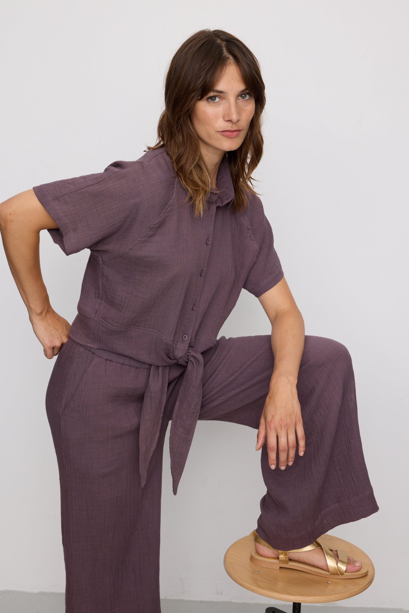 Recolution  Blouse Met Tulp En Mystieke Druiven