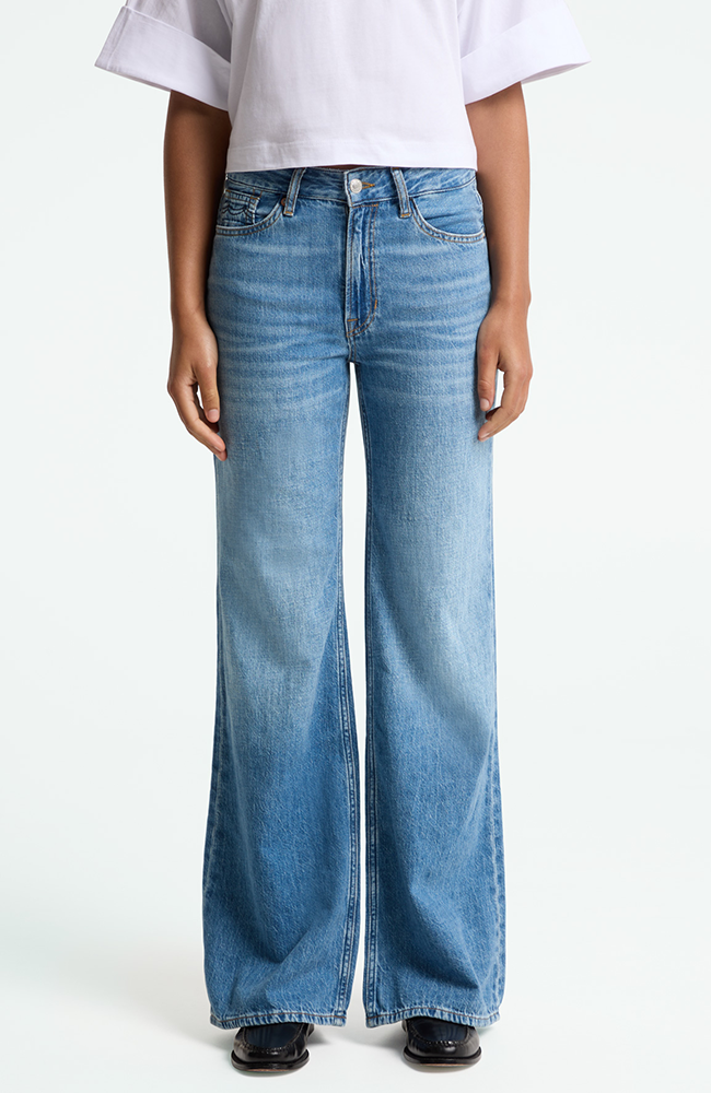 Kings of Indigo  Flare Jeans Jane Blue Hopcete Electric Clean Blue