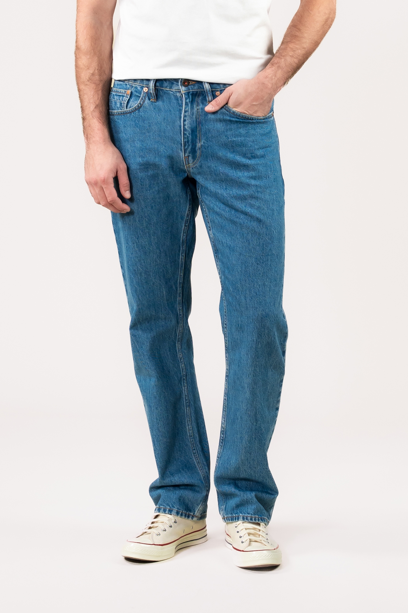 Kuyichi mannen vegan Scott Jeans, Normale Maat M, Blauw