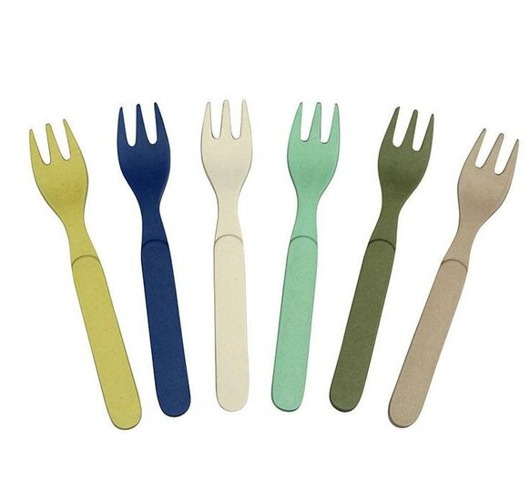 Set van 6 Zuperzozial vorkjes - Forkful of Colour Breeze