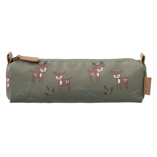Fresk rond etui van gerecycled plastic - Deer olive