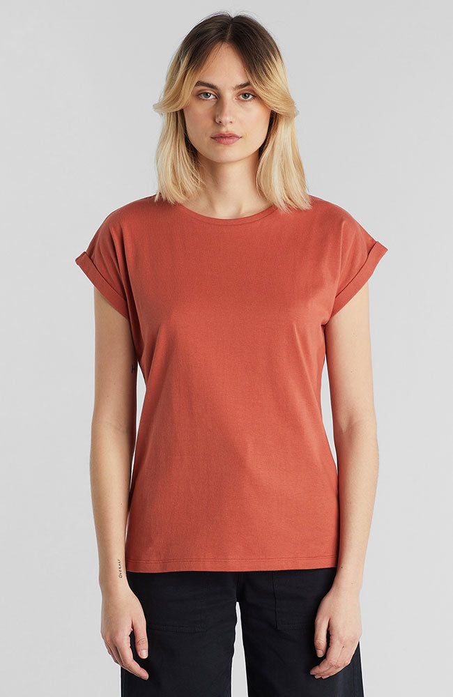 Visby base t-shirt terracotta