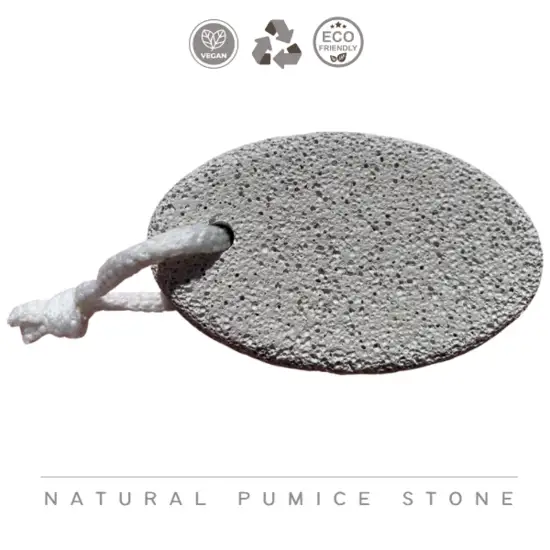 Natuurlijke puimsteen wit met touw