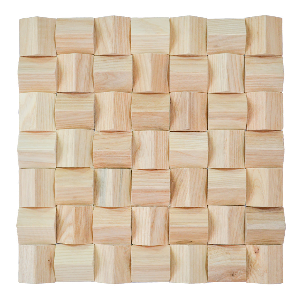 3D Houten Wandpaneel | Ash | 30×30 cm | Wanddecoratie