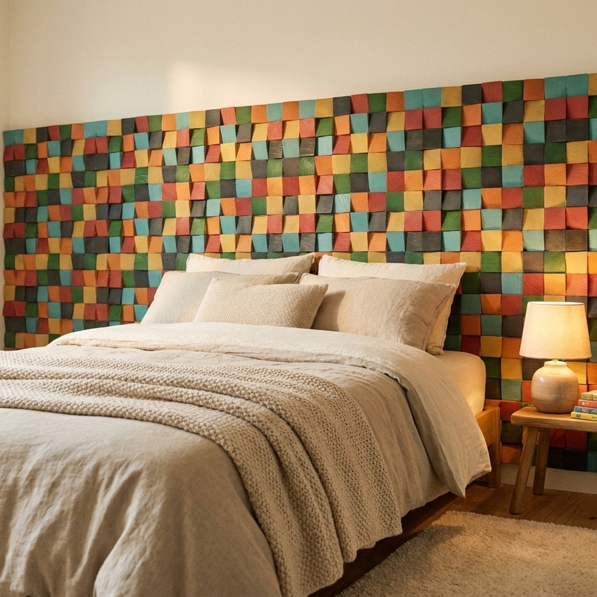 3D Houten Wandpaneel | Dark Pine | 30×30 cm | Wanddecoratie