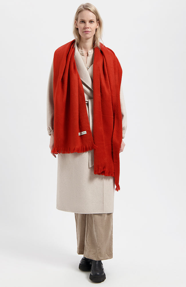 Sjaal brick red
