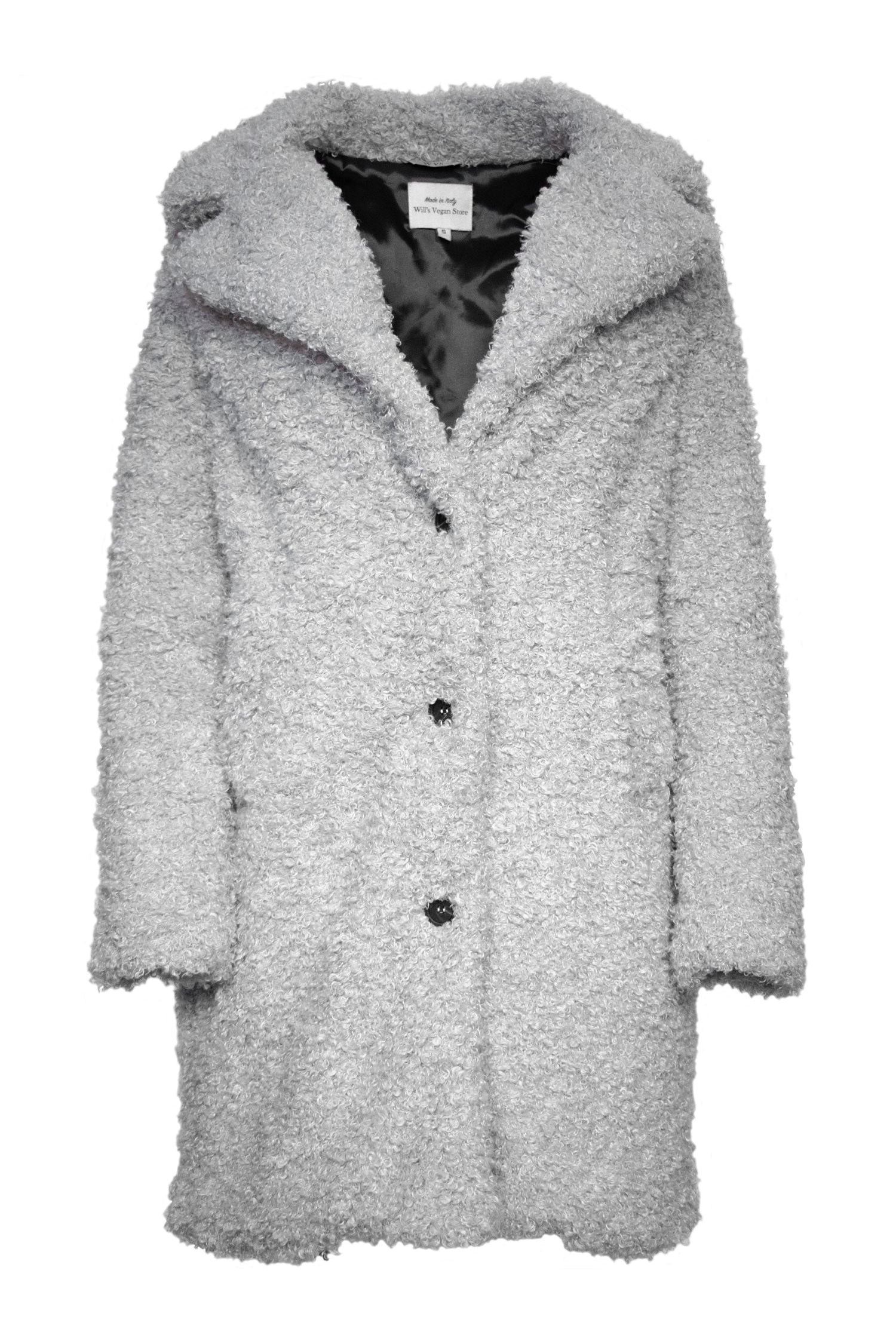 Will's Vegan Store  Jas Gerecycled Boucle Grijs