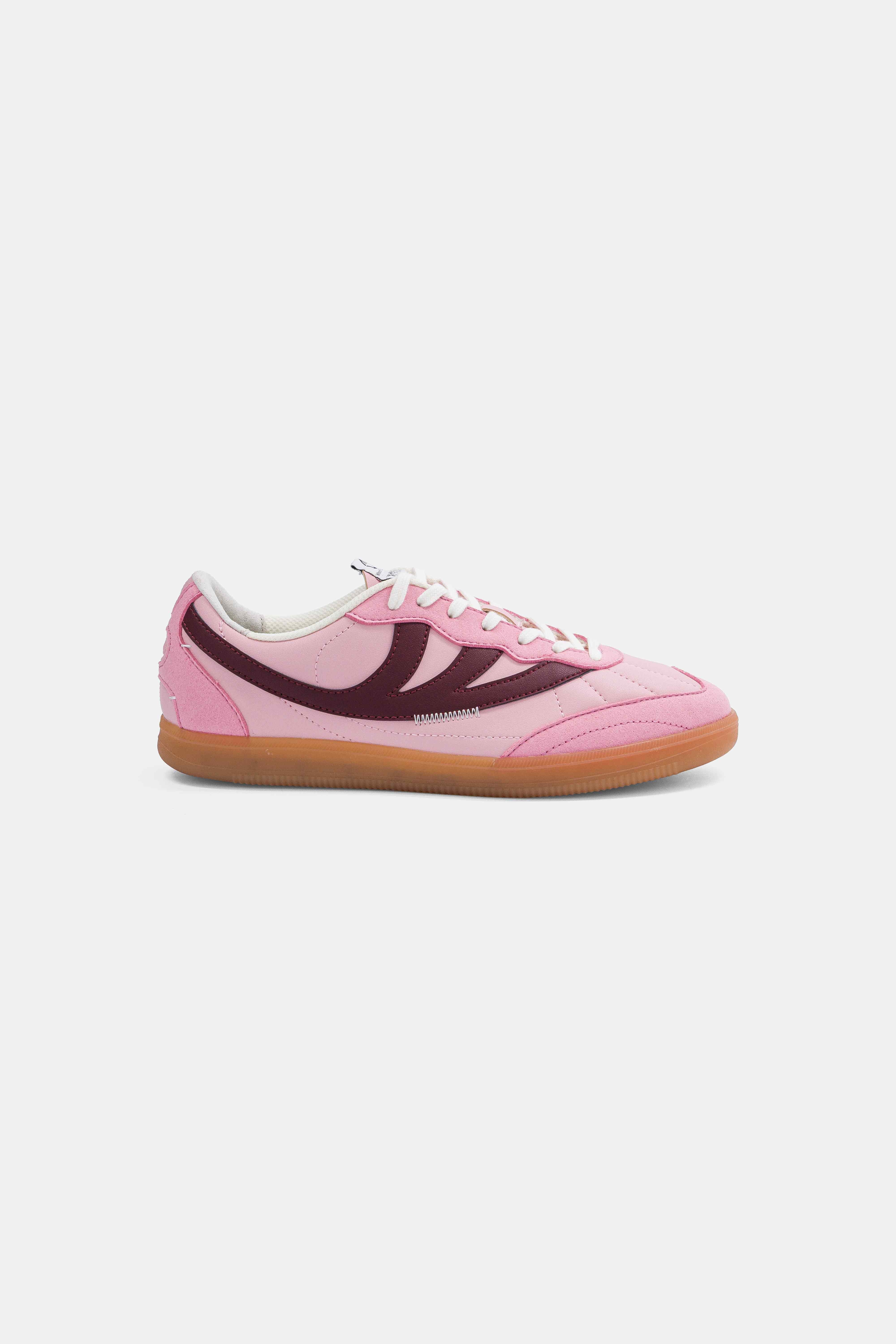MoEa mannen vegan Sneakers Flow Pink & Wine Corn
