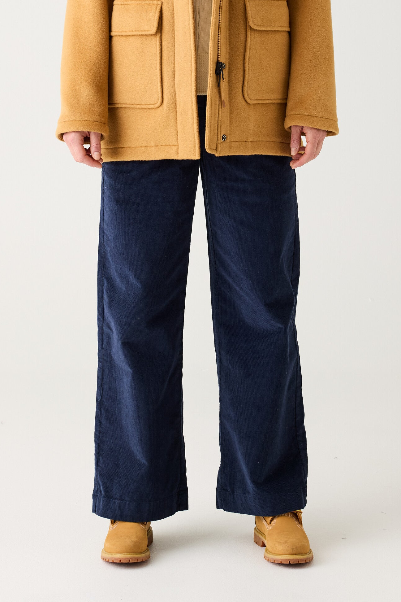 KnowledgeCotton Apparel  Broek Gale Corduroy Night Sky