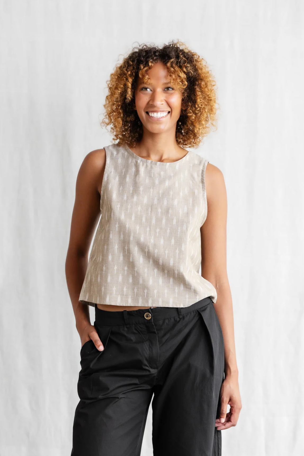 Jyoti - Fair Works  Bovenstuk Osra Beige/Wit