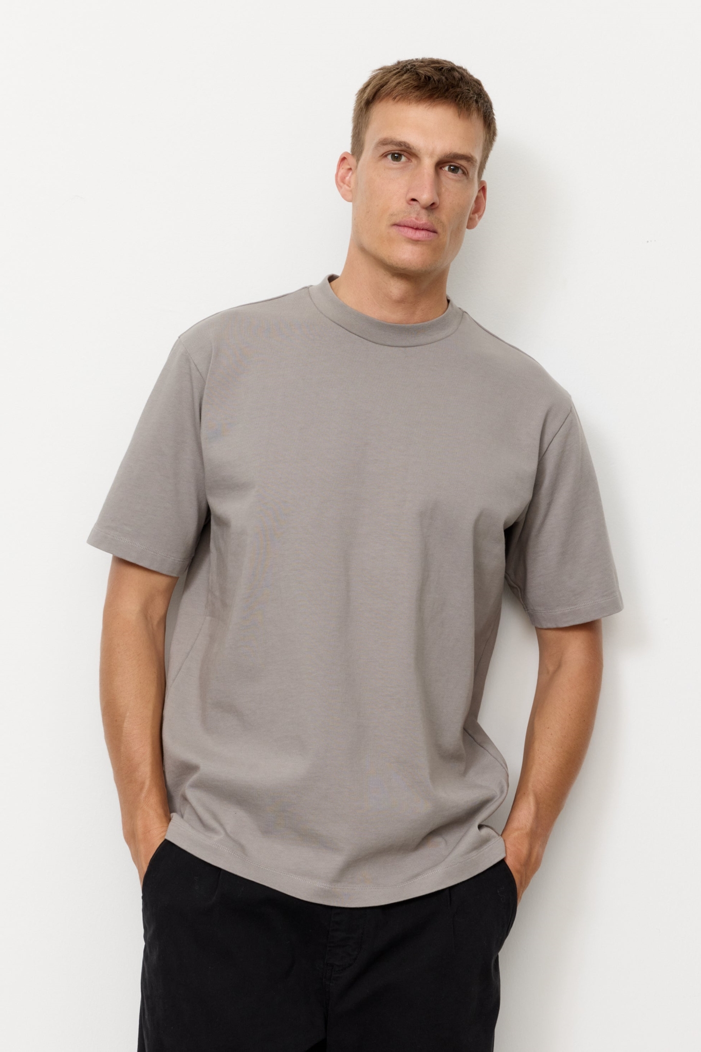 Recolution mannen vegan T-Shirt Elder Greige