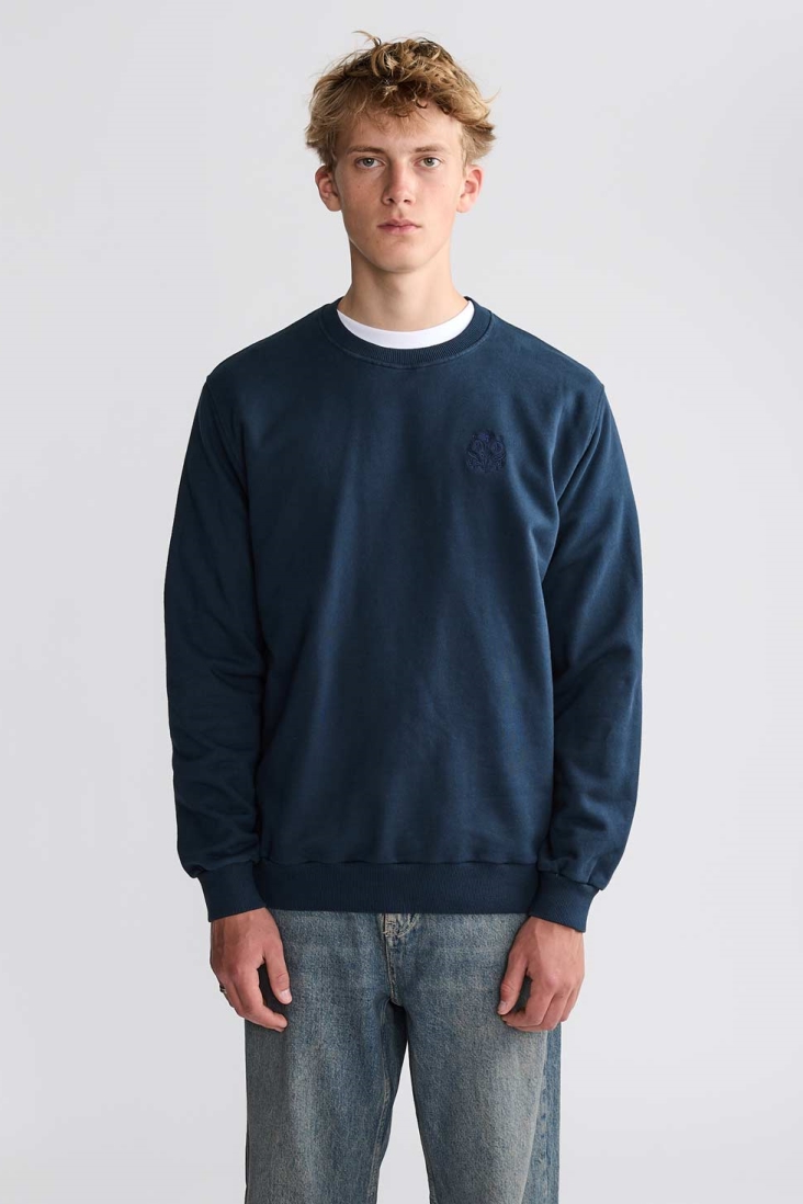 Yahmo mannen vegan Sweatshirt Egon Petrol