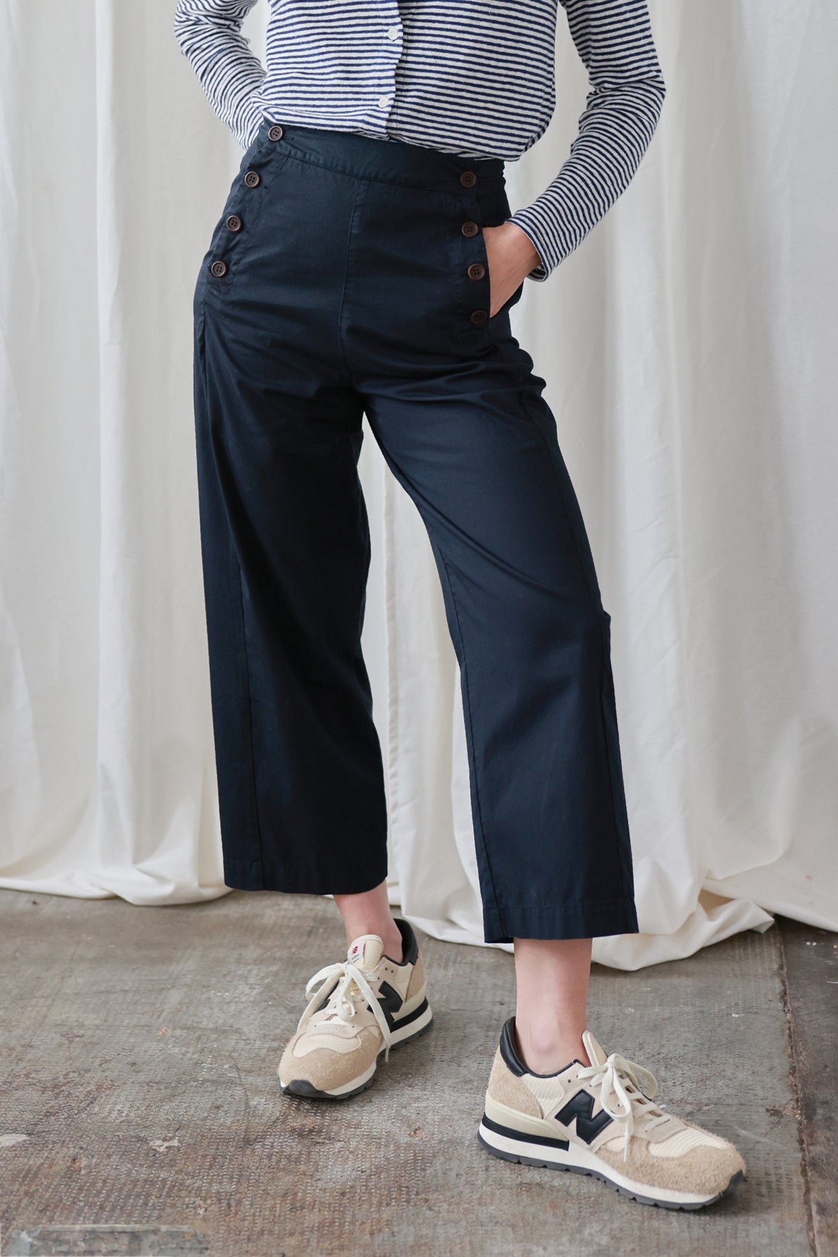 TWOTHIRDS  Ulva Broek In Donkerblauw