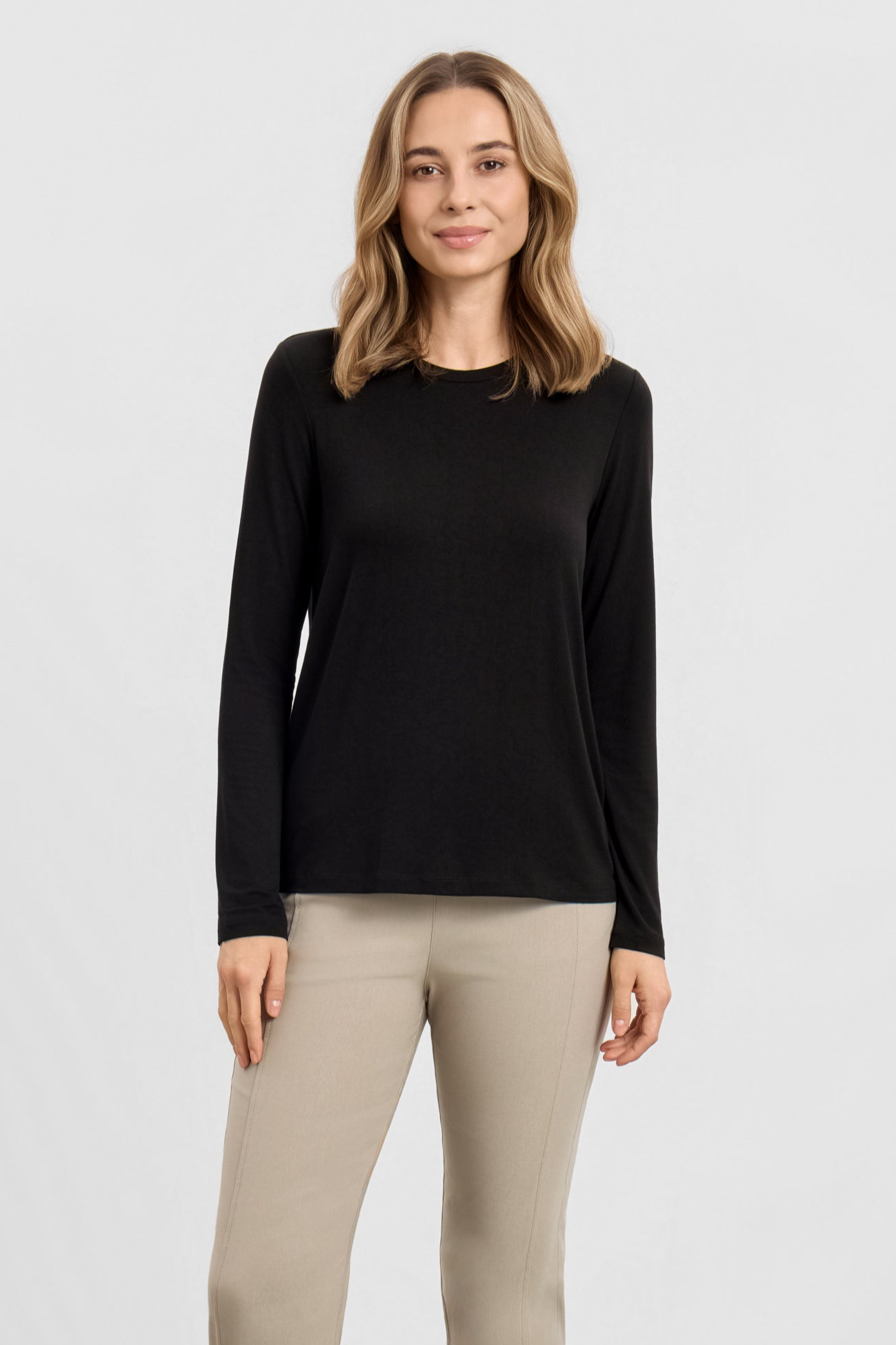 LAURIE  T-Shirt Amanda Met Lange Mouwen Zwart