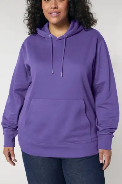 UNIPOLAR mannen vegan Hoodie Basic Crossing Paars Liefde
