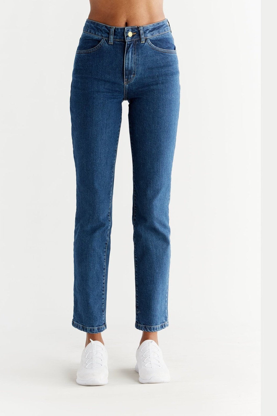 Evermind  Rechte Jeans Lapisblauw