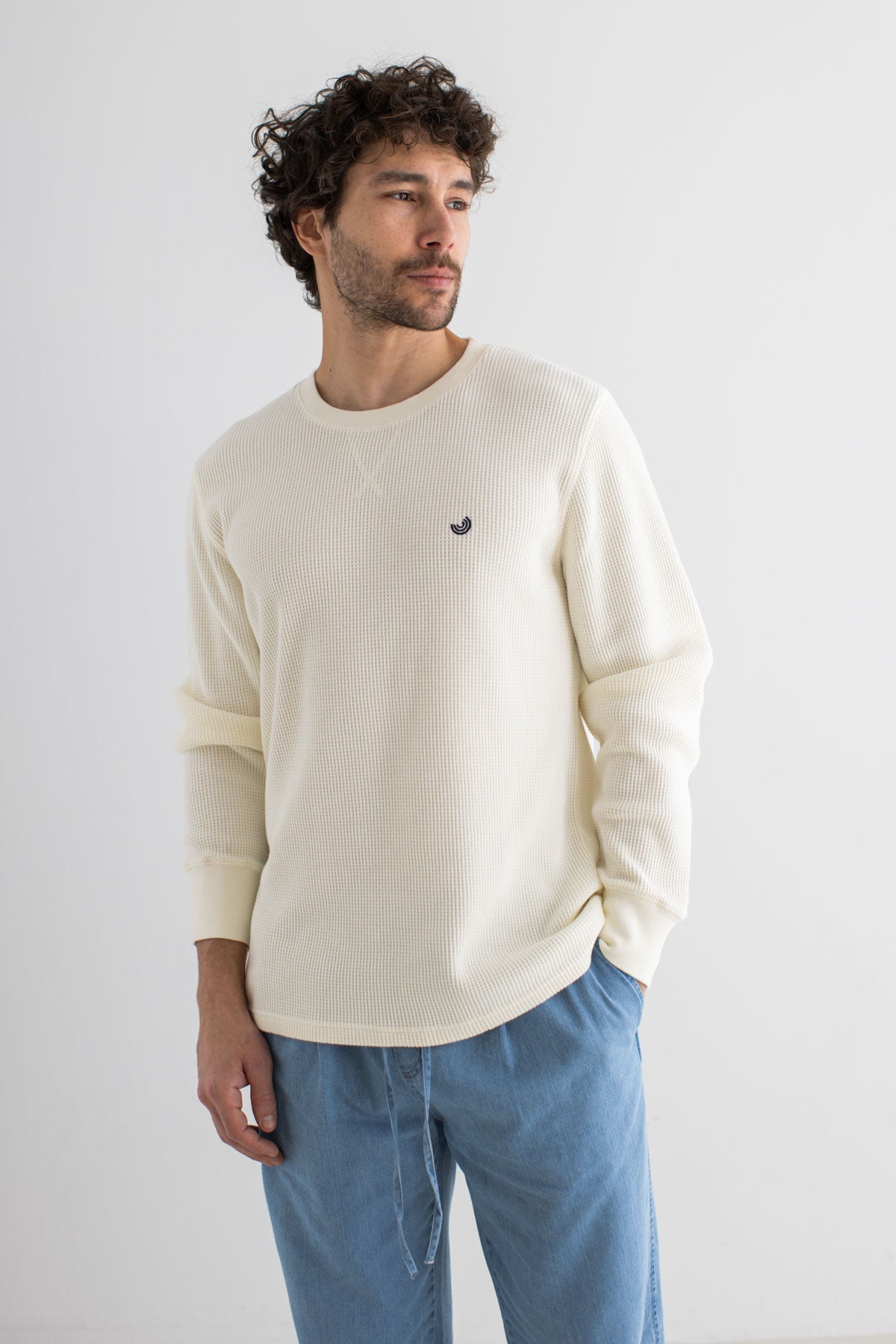 TWOTHIRDS mannen vegan Sweatshirts Vatulele Ecru
