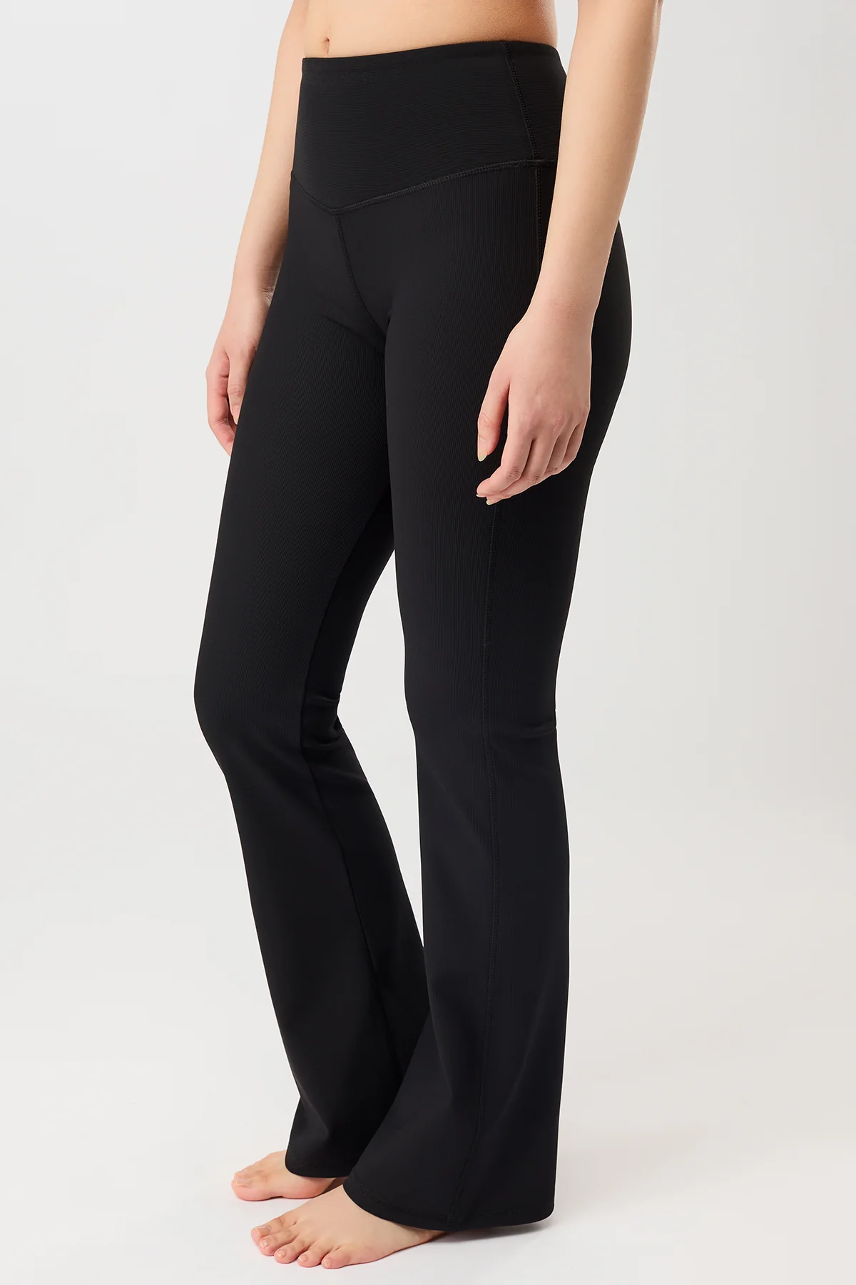 MANDALA  Broek Met Wijde Pijpen En Ribboorden, Zwart