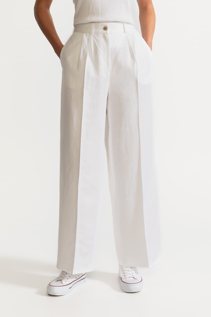 De IONESCU  Broek Figa Linnen Wit