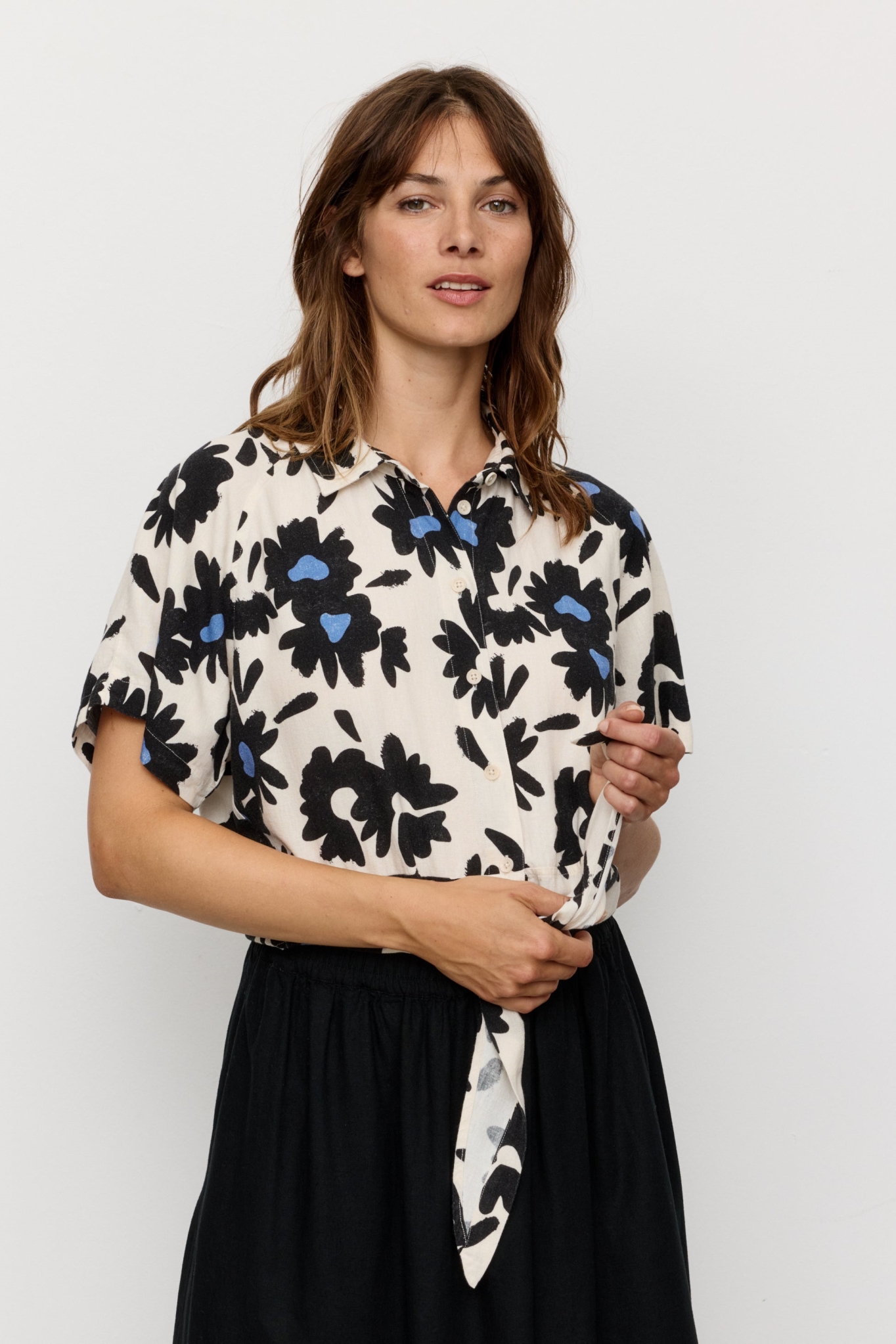 Recolution  Blouse Ocra Bloom Elektrisch Blauw