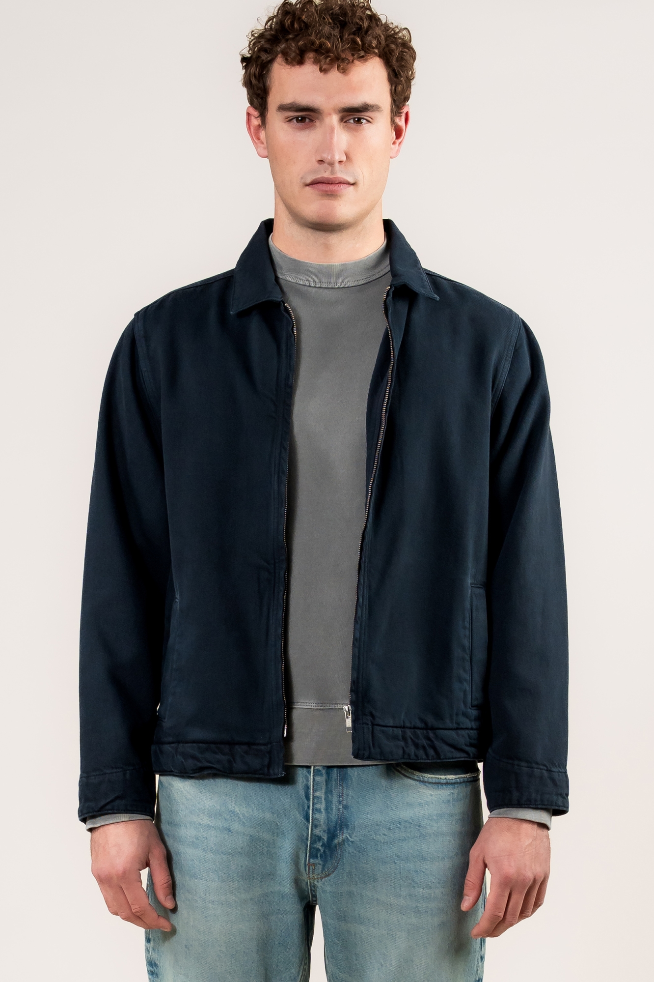 Kuyichi mannen vegan Jas Oliver Blue