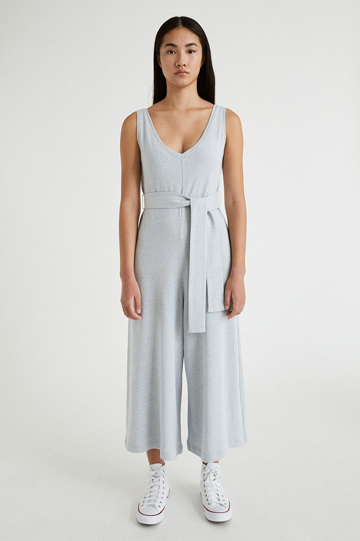 Infinitdenim  Jumpsuit Gebreid Circulair Oneindig Grijs