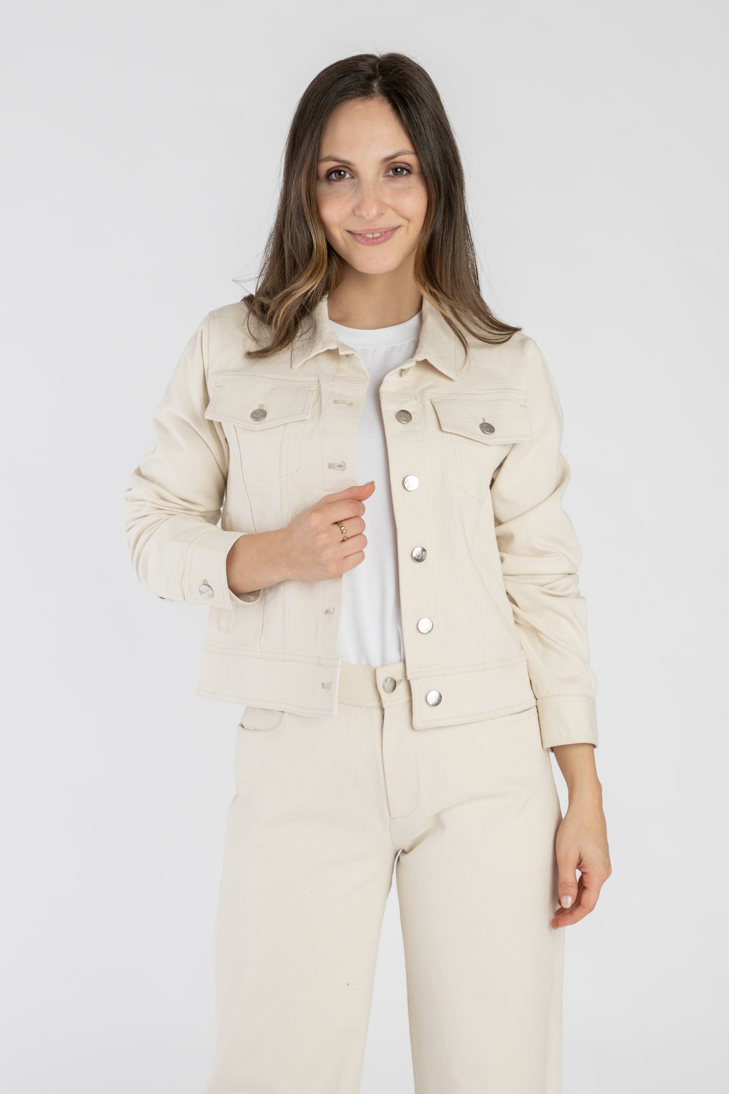STORY OF MINE  Spijkerjack Ongeverfd Beige