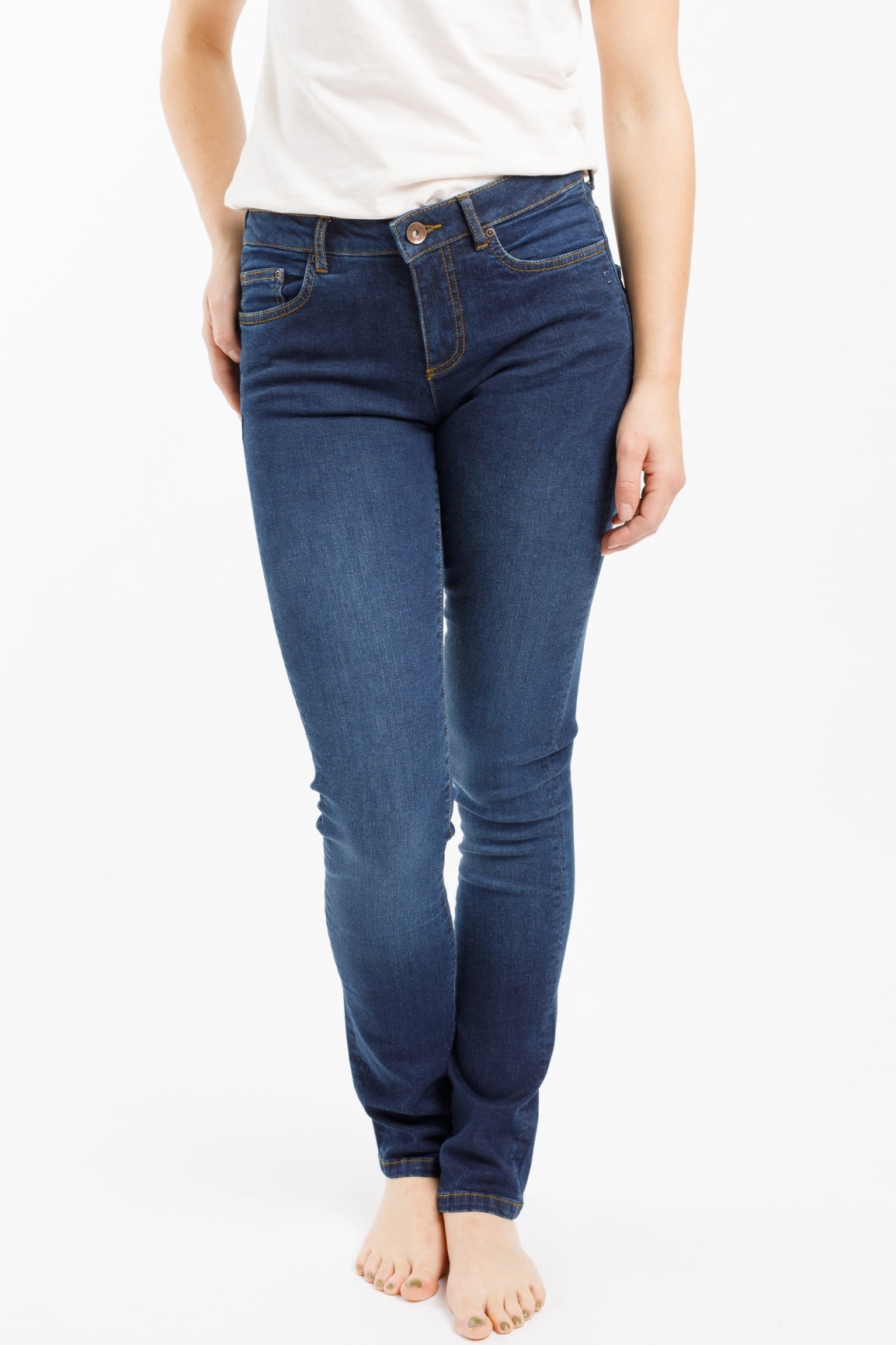 TORLAND  Slim Jeans Regular Teresa Donker Indigoblauw