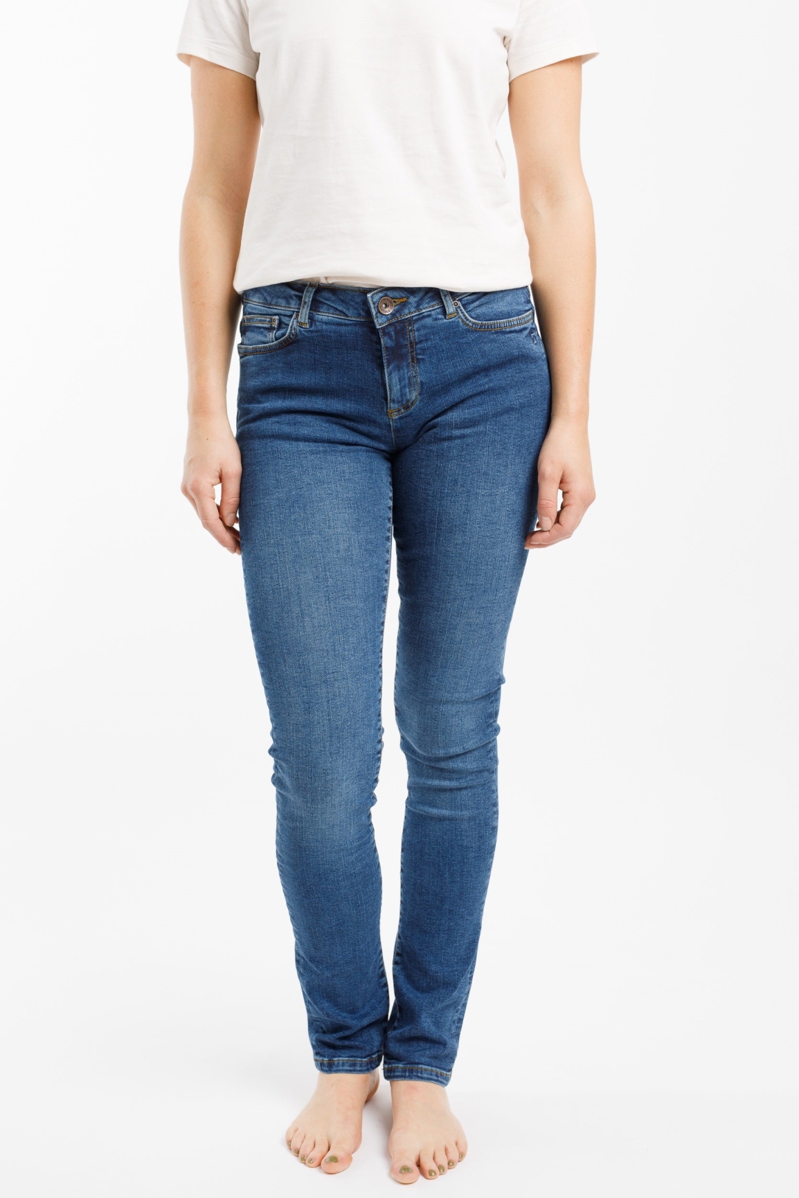 TORLAND  Slim Jeans Regular Teresa Mid Indigo Blue