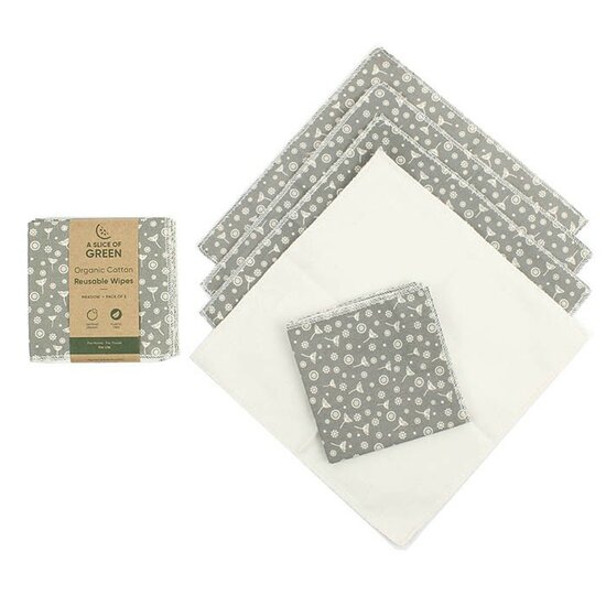 A Slice of Green Reusable wipes, herbruikbare doekjes - Meadow