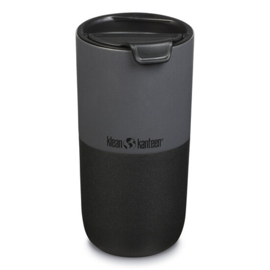 Klean Kanteen Rise Tumbler 473ml Asphalt met Flip Lid, grote RVS thermosbeker